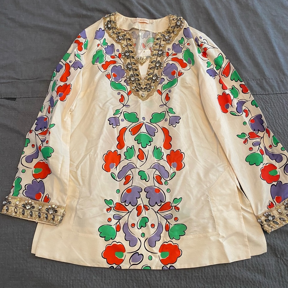 Tory Burch Tunic sequined brand new with tags.
